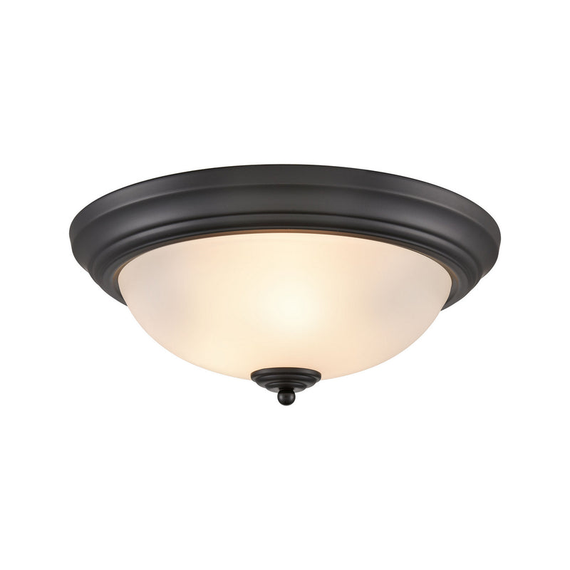 ELK Home - 7013FM/60 - Three Light Flush Mount - Basics - Black