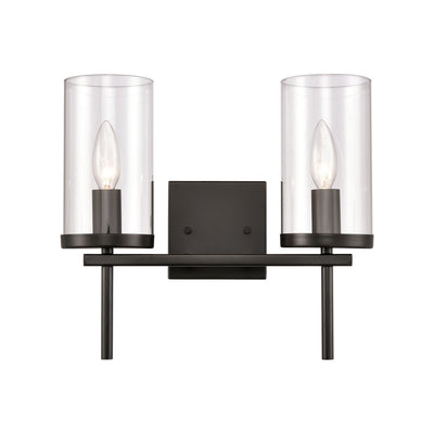 ELK Home - CN290216 - Two Light Vanity - Oakland - Black