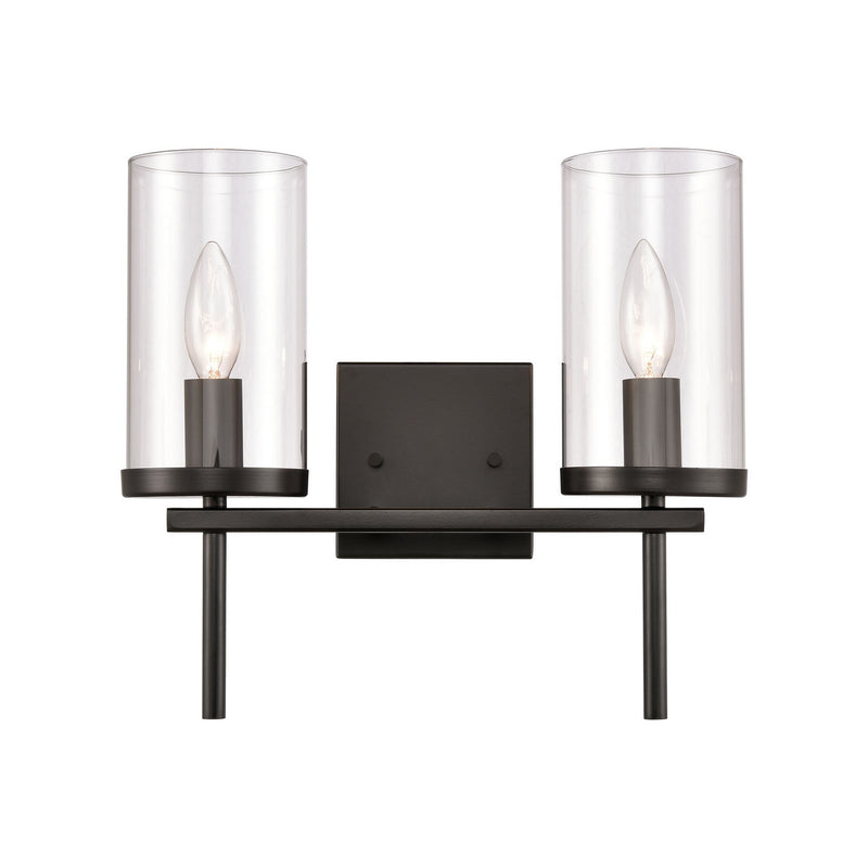 ELK Home - CN290216 - Two Light Vanity - Oakland - Black