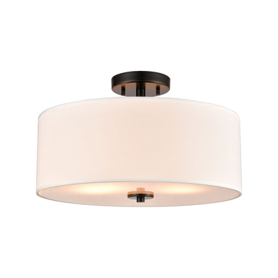 ELK Home - CN290286 - Two Light Semi Flush Mount - Oakland - Black