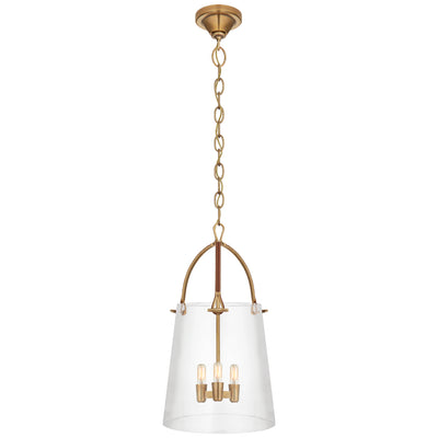 Ralph Lauren - RL 5652NB/SDL-CG - Three Light Lantern - Julian - Natural Brass and Saddle Leather