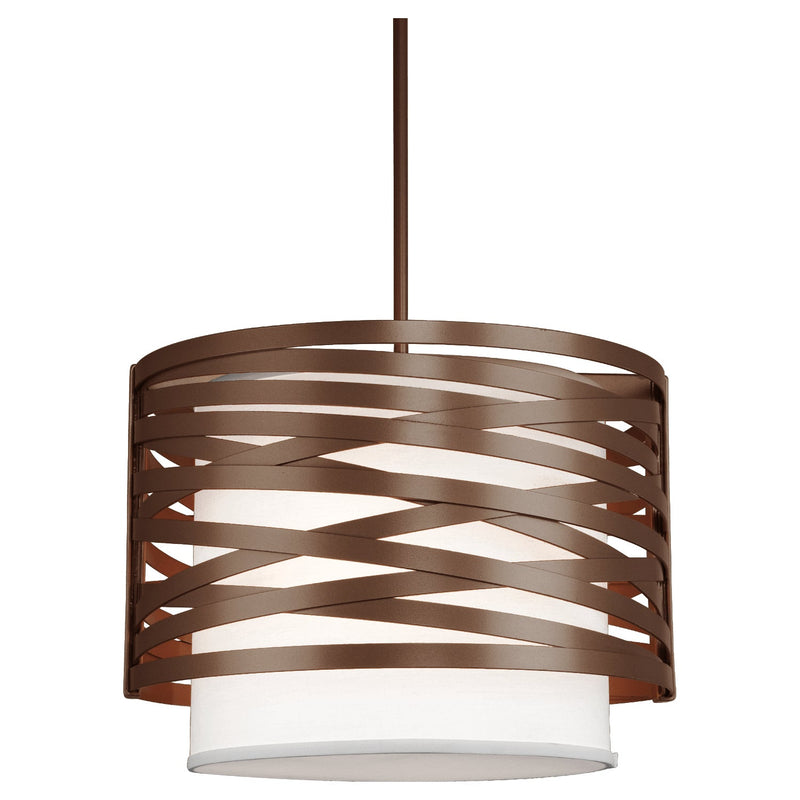 Hammerton Studio - CHB0013-18-FB-SH-001-E2 - Four Light Pendant - Tempest - Flat Bronze