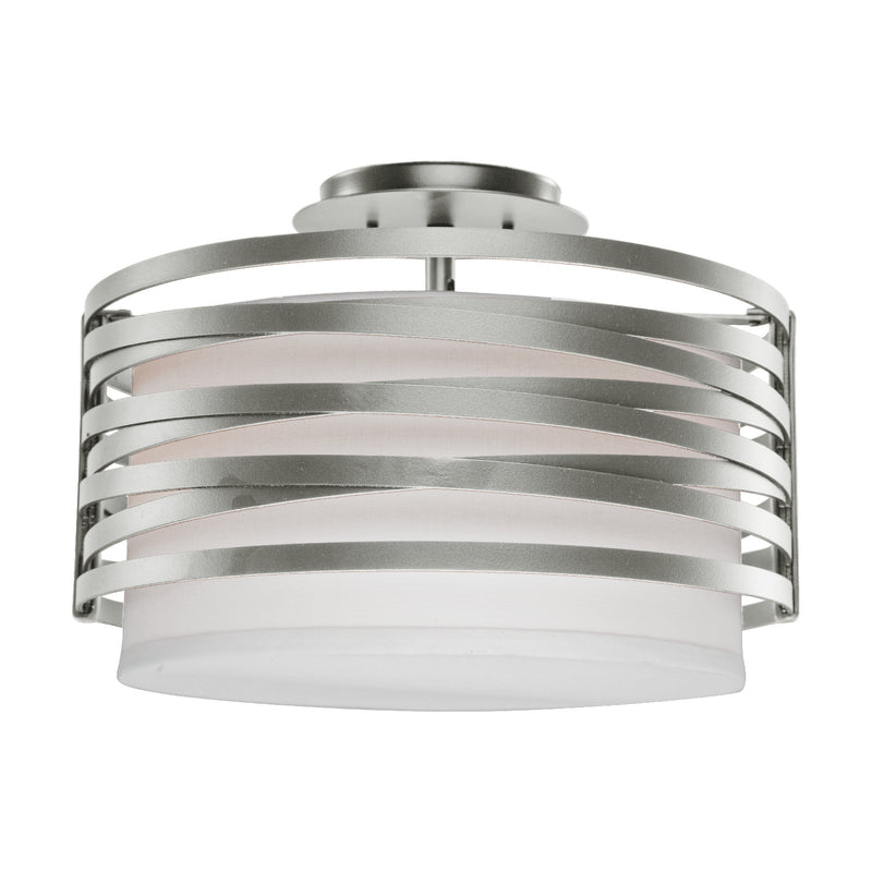 Hammerton Studio - CLB0013-14-BS-SH-E2 - Two Light Semi-Flush Mount - Tempest - Metallic Beige Silver