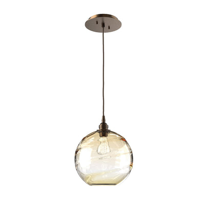 Hammerton Studio - LAB0047-01-FB-OA-C01-E2 - One Light Pendant - Terra - Flat Bronze