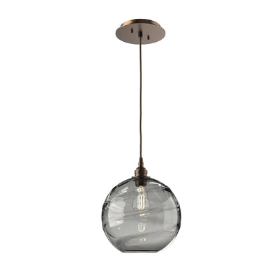 Hammerton Studio - LAB0047-01-FB-OS-C01-E2 - One Light Pendant - Terra - Flat Bronze