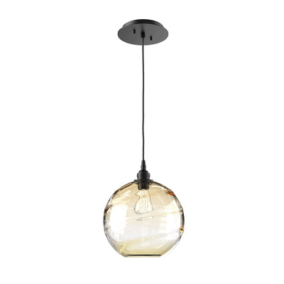 Hammerton Studio - LAB0047-01-MB-OA-C01-E2 - One Light Pendant - Terra - Matte Black