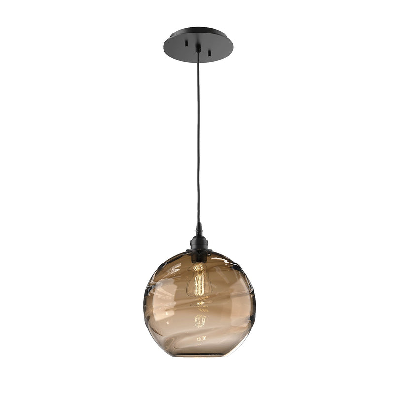 Hammerton Studio - LAB0047-01-MB-OB-C01-E2 - One Light Pendant - Terra - Matte Black