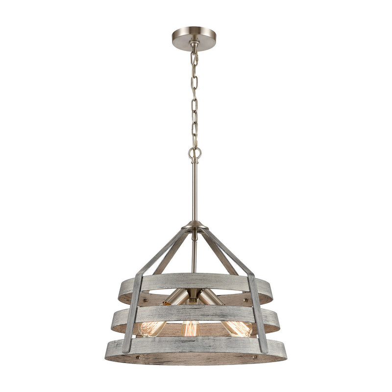 ELK Home - 33457/3 - Three Light Chandelier - Brigantine - Weathered Driftwood