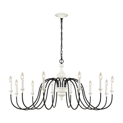 ELK Home - 33469/12 - 12 Light Chandelier - Val de Loire - White