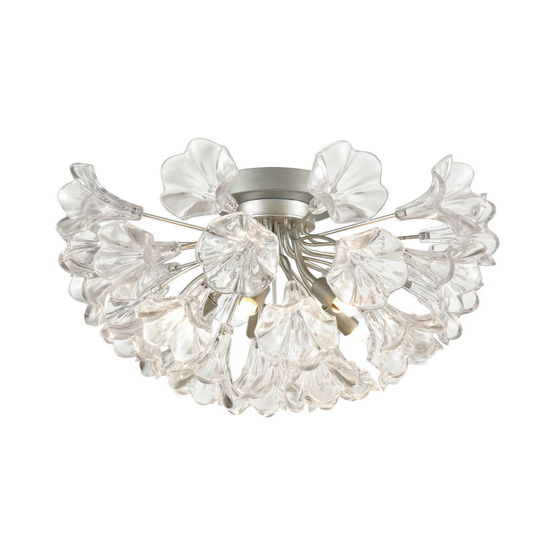 ELK Home - 33485/5 - Five Light Semi Flush Mount - Celene - Aged Silver