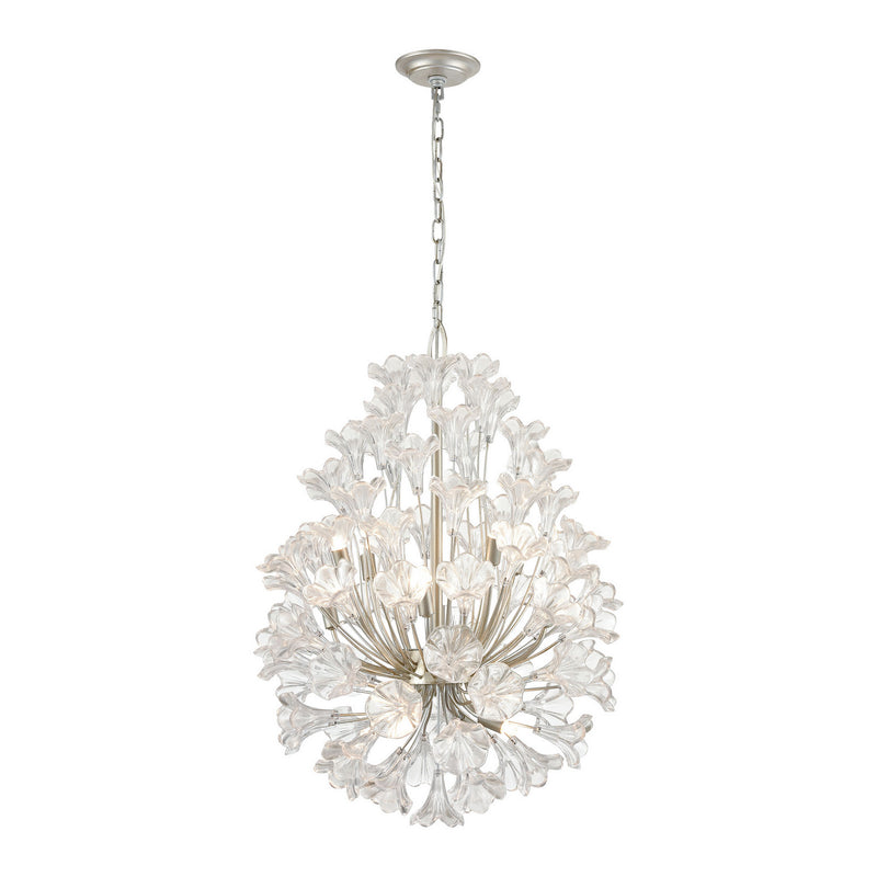 ELK Home - 33487/12 - 12 Light Chandelier - Celene - Aged Silver