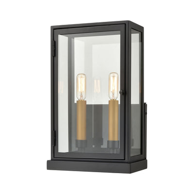 ELK Home - 45502/2 - Two Light Outdoor Wall Sconce - Foundation - Matte Black