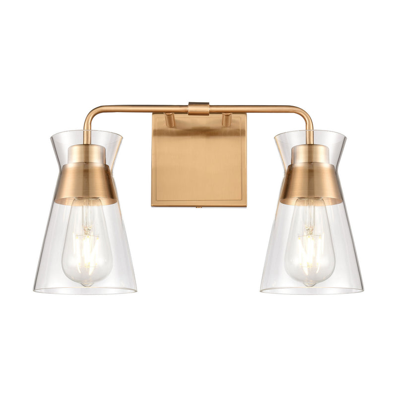 ELK Home - 47671/2 - Two Light Vanity - Brookville - Burnished Brass