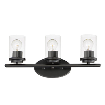 Maxim - 10213CLBK - Three Light Bath Vanity - Corona - Black