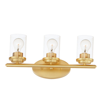 Maxim - 10213CLSBR - Three Light Bath Vanity - Corona - Satin Brass