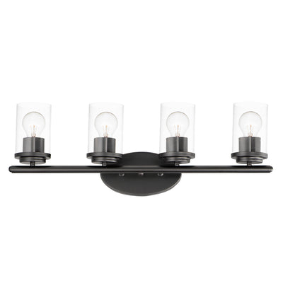 Maxim - 10214CLBK - Four Light Bath Vanity - Corona - Black