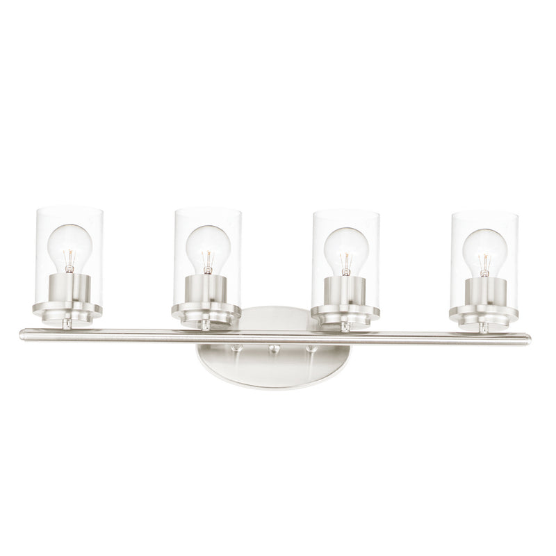 Maxim - 10214CLSN - Four Light Bath Vanity - Corona - Satin Nickel