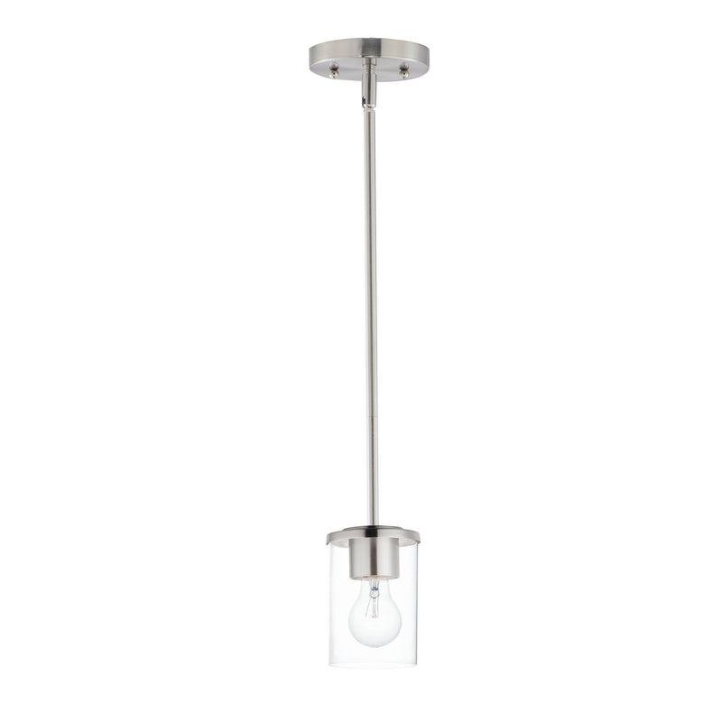 Maxim - 90200CLSN - One Light Mini Pendant - Corona - Satin Nickel