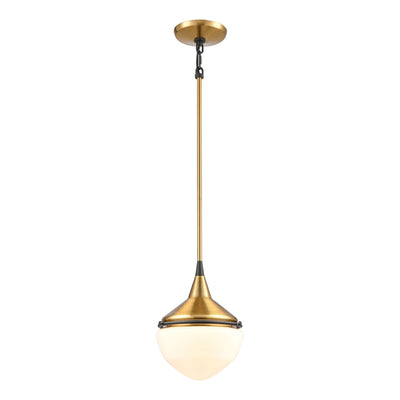 ELK Home - 69383/1 - One Light Mini Pendant - Mid Century Schoolhouse - Satin Brass