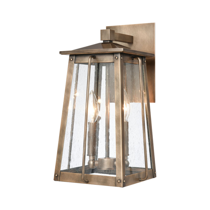 ELK Home - 83411/2 - Two Light Outdoor Wall Sconce - Kirkdale - Vintage Brass