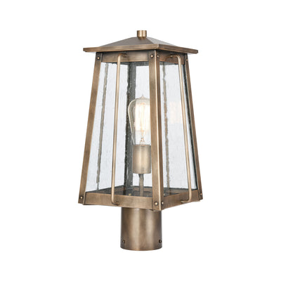 ELK Home - 83416/1 - Two Light Outdoor Post Mount - Kirkdale - Vintage Brass