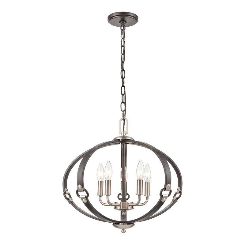 ELK Home - 83449/5 - Five Light Chandelier - Armstrong Grove - Espresso