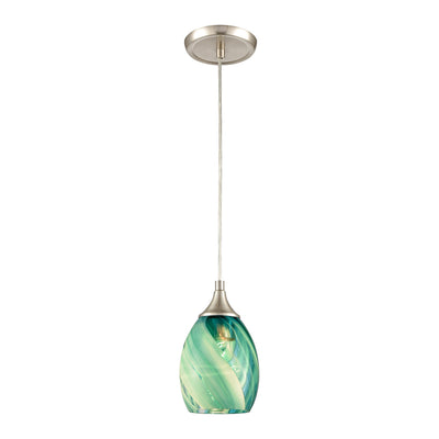 ELK Home - 85351/1 - One Light Mini Pendant - Caress - Satin Nickel