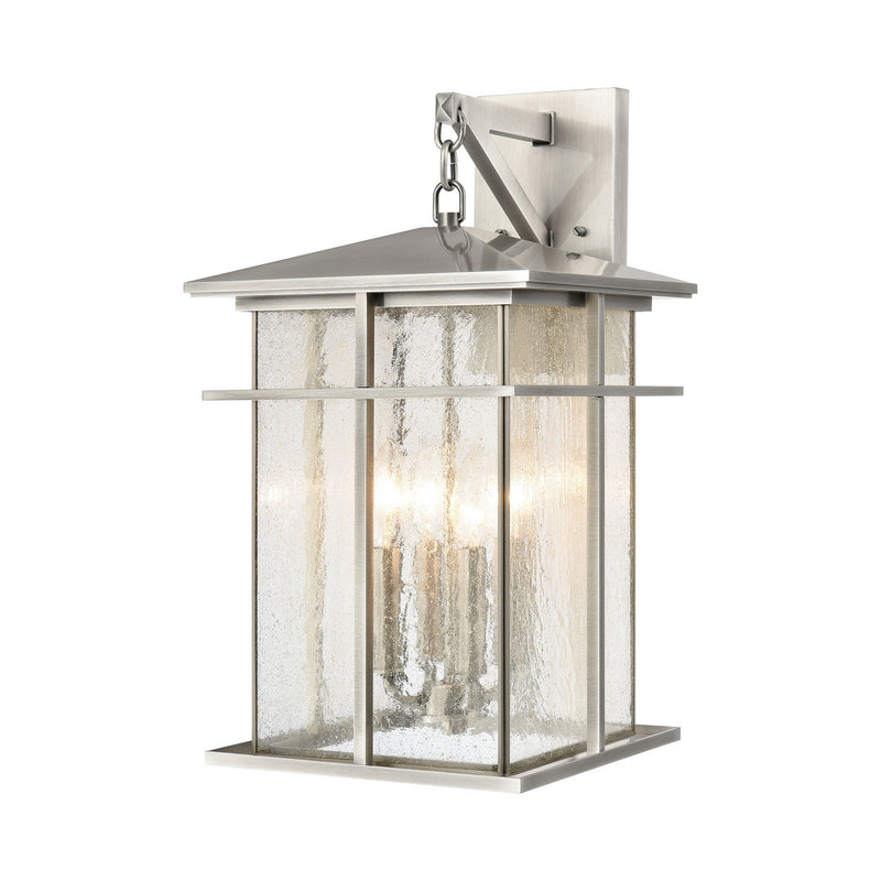 ELK Home - 89372/4 - Four Light Outdoor Wall Sconce - Oak Park - Antique Brushed Aluminum