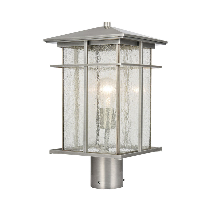 ELK Home - 89376/1 - One Light Outdoor Post Mount - Oak Park - Antique Brushed Aluminum