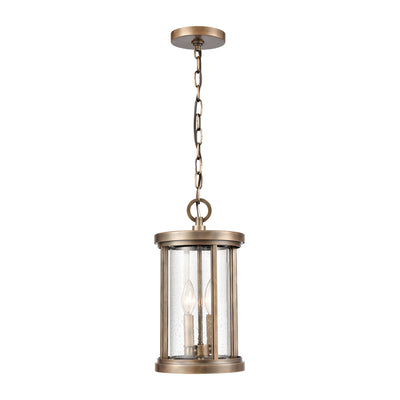 ELK Home - 89395/2 - Two Light Outdoor Pendant - Brison - Vintage Brass