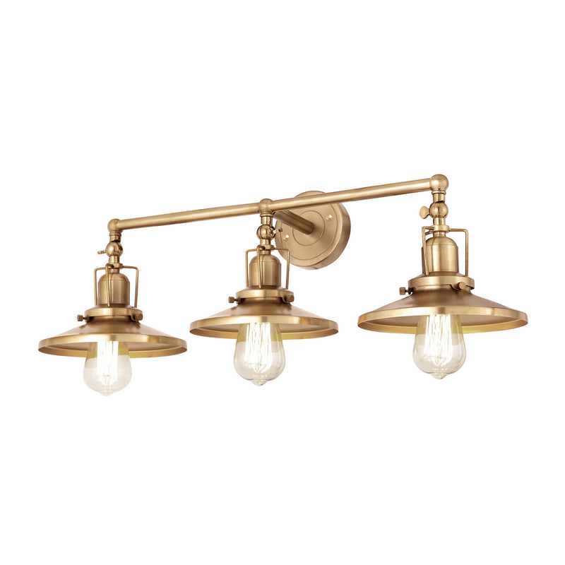 ELK Home - 96122/3 - Three Light Vanity - English Pub - Satin Brass