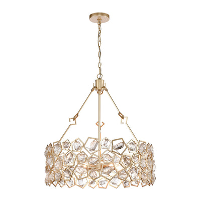 ELK Home - H018-7245 - Five Light Pendant - Levana - Antique Gold