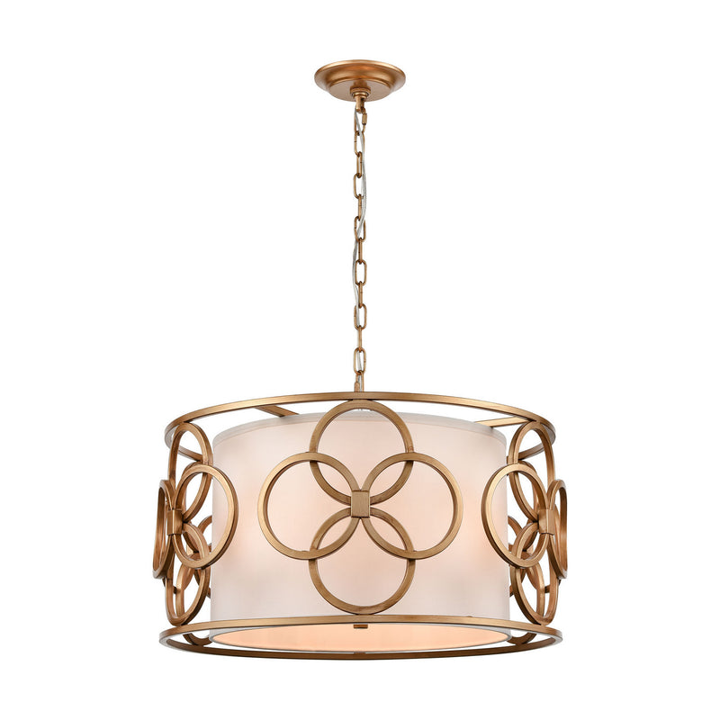 ELK Home - H018-7252 - Four Light Pendant - Botanic Avenue - Antique Gold