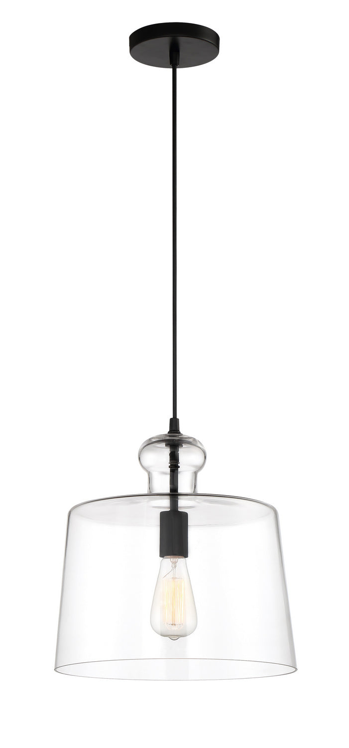 Minka-Lavery - 2336-66A - One Light Pendant - Clarity - Coal