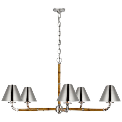 Ralph Lauren - RL 5685WB/PN-PN - LED Chandelier - Dalfern - Waxed Bamboo and Polished Nickel