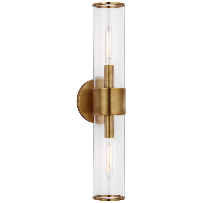 Visual Comfort Signature - KW 2118AB-CG - Two Light Wall Sconce - Liaison - Antique-Burnished Brass