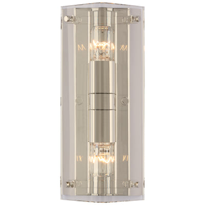 Visual Comfort Signature - ARN 2043CG/PN - Two Light Wall Sconce - Clayton - Crystal and Polished Nickel