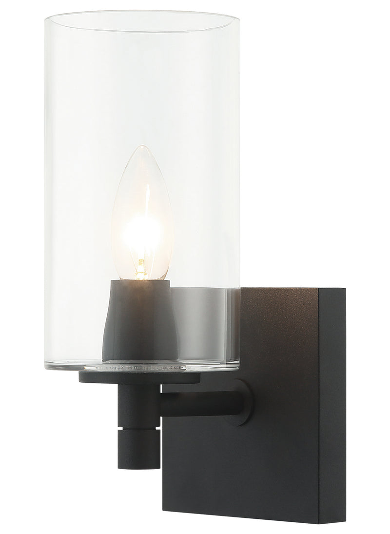 Matteo Lighting - S04901MBCL - Wall Sconce - Candela - Matte Black