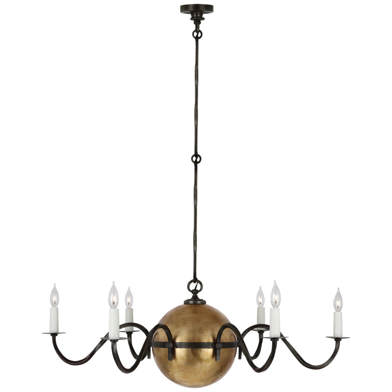 Ralph Lauren - RL 5792NB/AI - LED Chandelier - Ancram - Natural Brass and Aged Iron