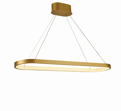 Thumprints - T1020-BG - LED Chandelier - Ellipse - Brushed Gold