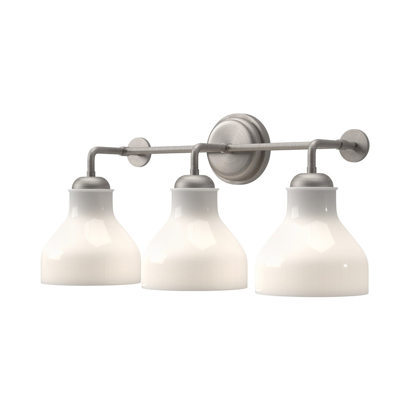 Alora - VL540322BNGO - Three Light Bathroom Fixtures - Westlake - Brushed Nickel/Glossy Opal Glass