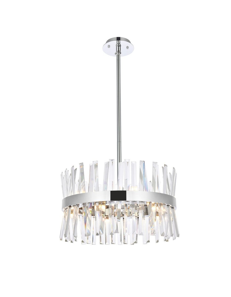 Elegant Lighting - 6200D20C - Ten Light Pendant - Serephina - Chrome