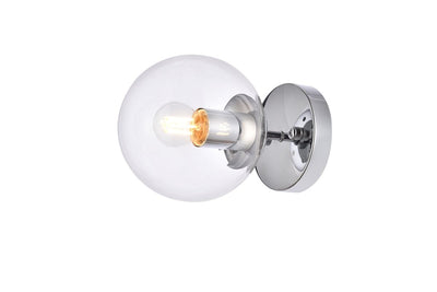 Elegant Lighting - LD2450C - One Light Flush Mount - Mimi - Chrome And Clear