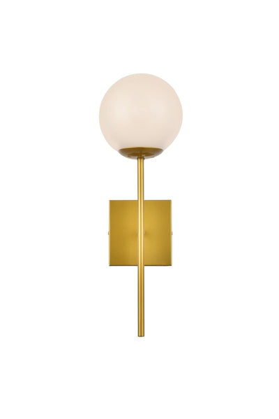 Elegant Lighting - LD2360BR - One Light Wall Sconce - Neri - Brass And White