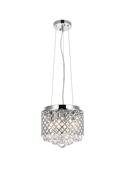 Elegant Lighting - LD520D10C - Four Light Pendant - Tully - Chrome