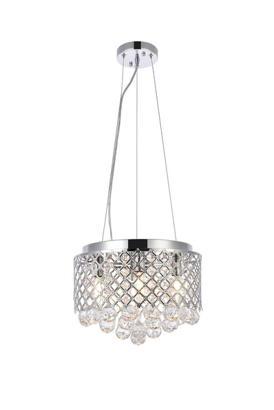 Elegant Lighting - LD520D13C - Four Light Pendant - Tully - Chrome