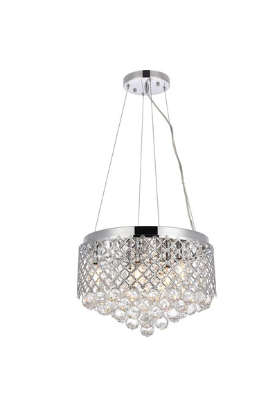 Elegant Lighting - LD520D16C - Six Light Pendant - Tully - Chrome