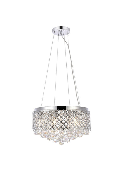 Elegant Lighting - LD520D18C - Six Light Pendant - Tully - Chrome