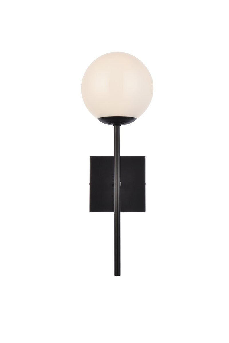 Elegant Lighting - LD2360BK - One Light Wall Sconce - Neri - Black And White