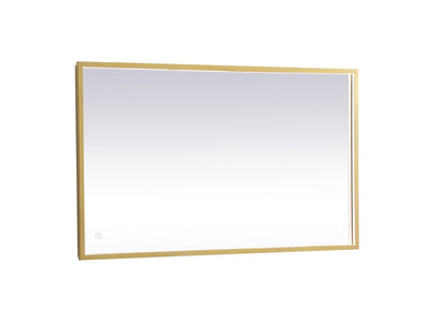 Elegant Lighting - MRE62430BR - LED Mirror - Pier - Brass